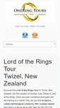 Mobile Screenshot of lordoftheringstour.com